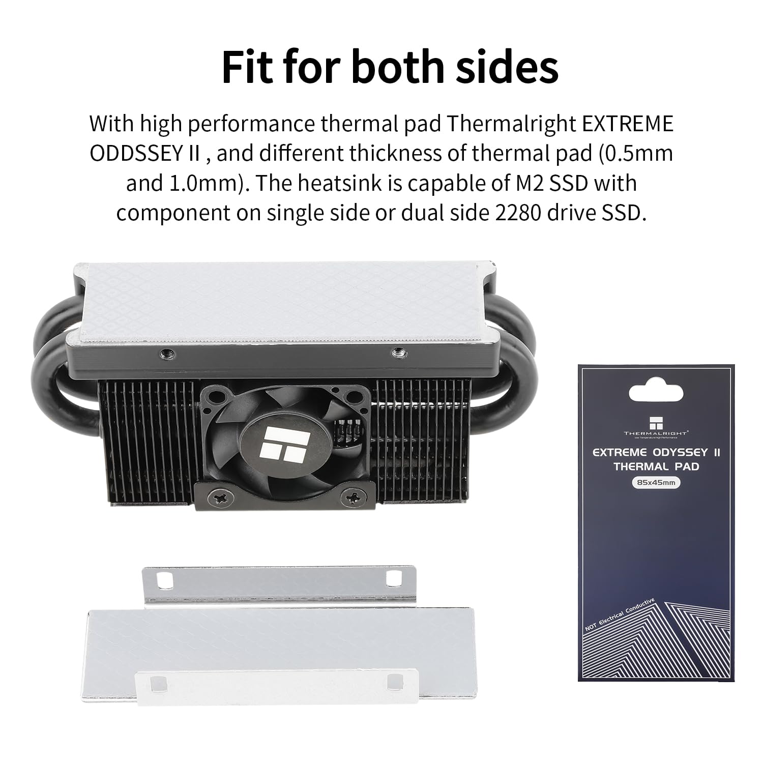 Thermalright HR10 2280 PRO Black SSD Heatsink Cooling,Double-Sided